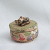 Plum and Apple Cat Trinket Pot