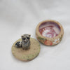 Peachy raccoon Trinket Pot