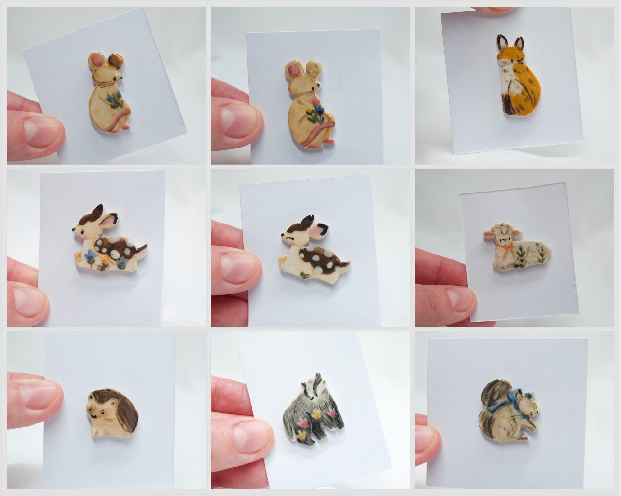 Spring Themed Animal Pins