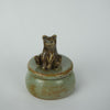 Speckled Brown Bear Sitting Trinket