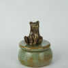 Speckled Brown Bear Sitting Trinket