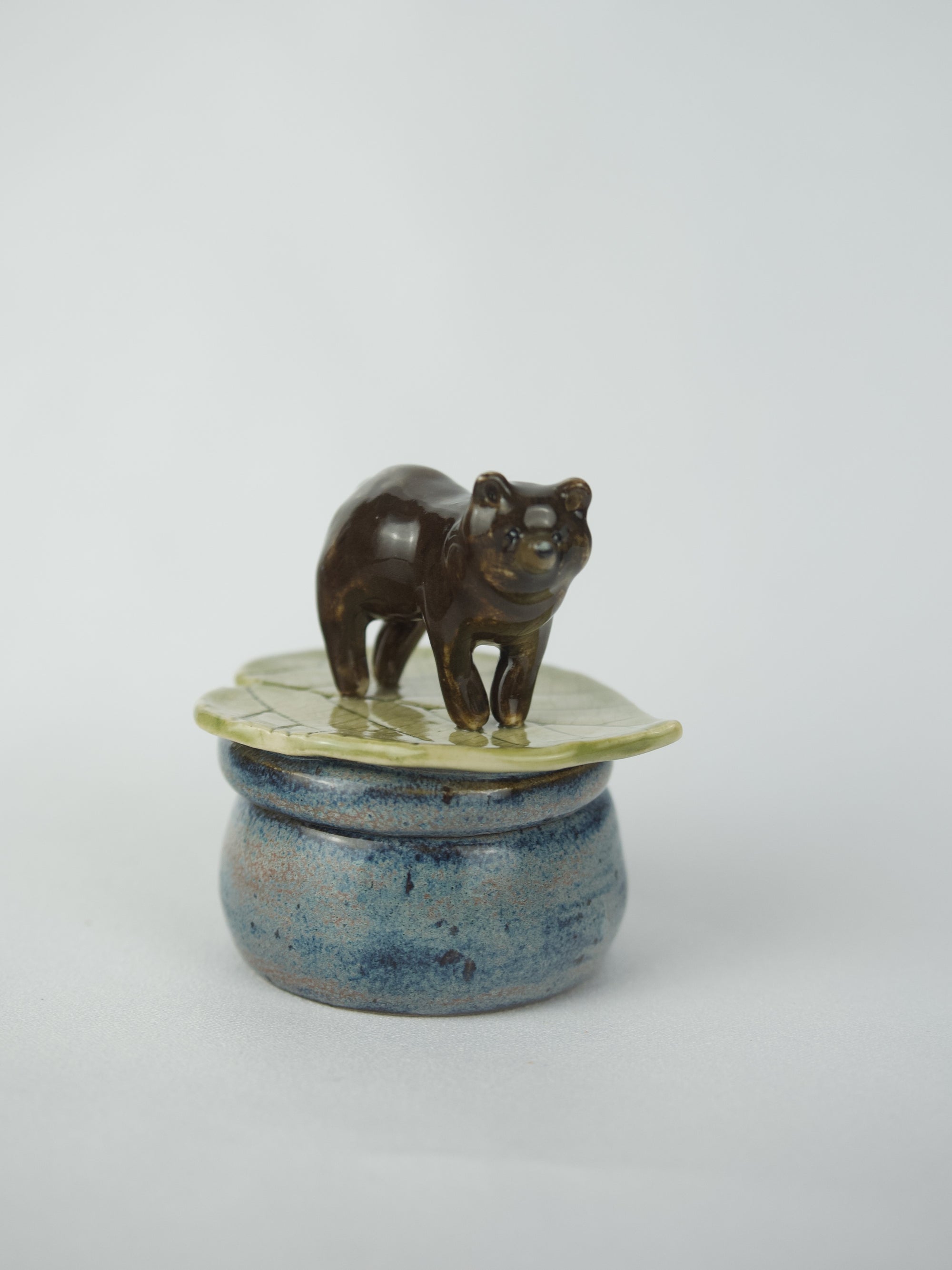 Larger Brown Bear Leaf Trinket