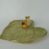 Sitting Fox Large Leaf Dish