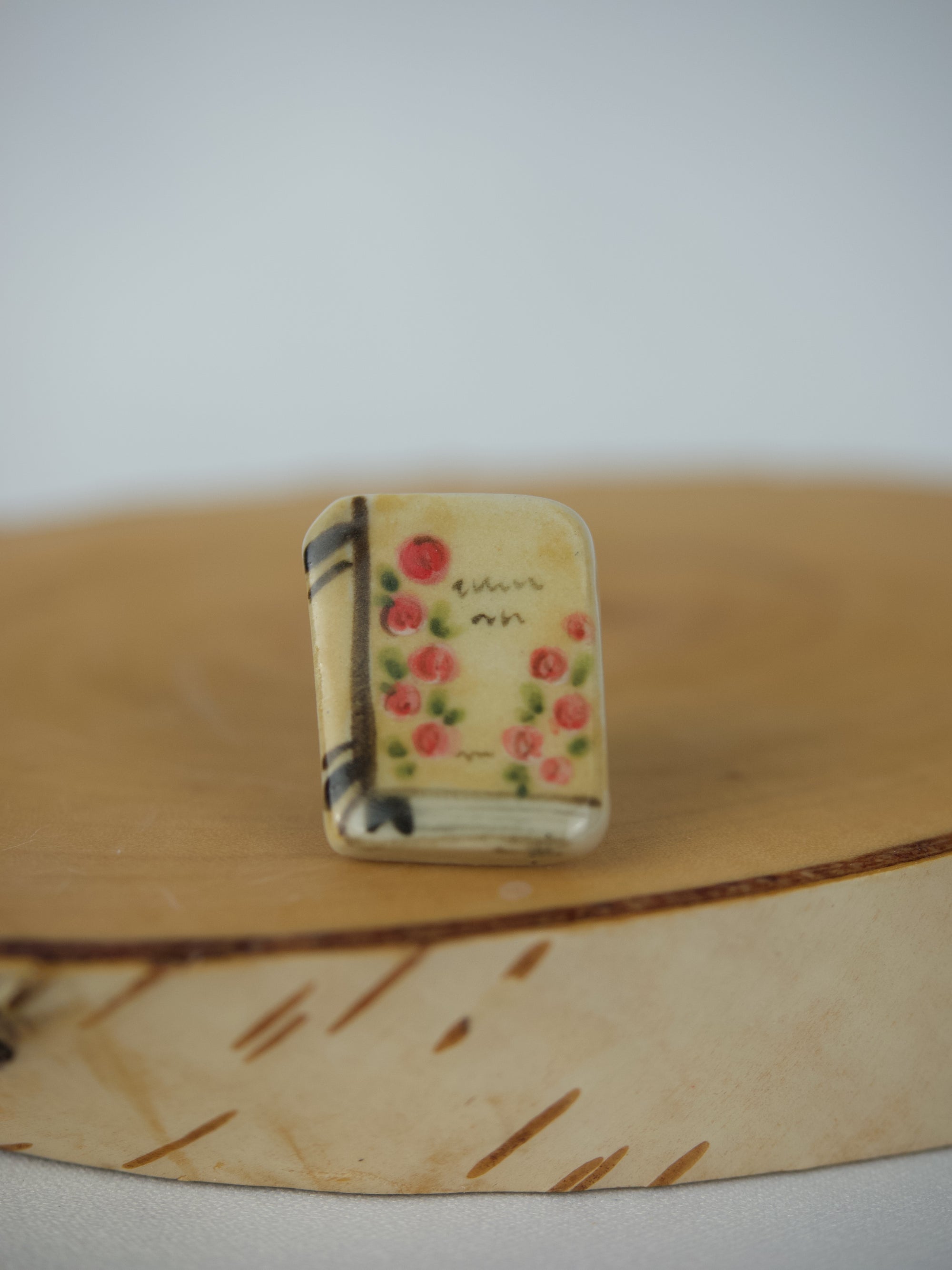 Roses Book Pin Badge