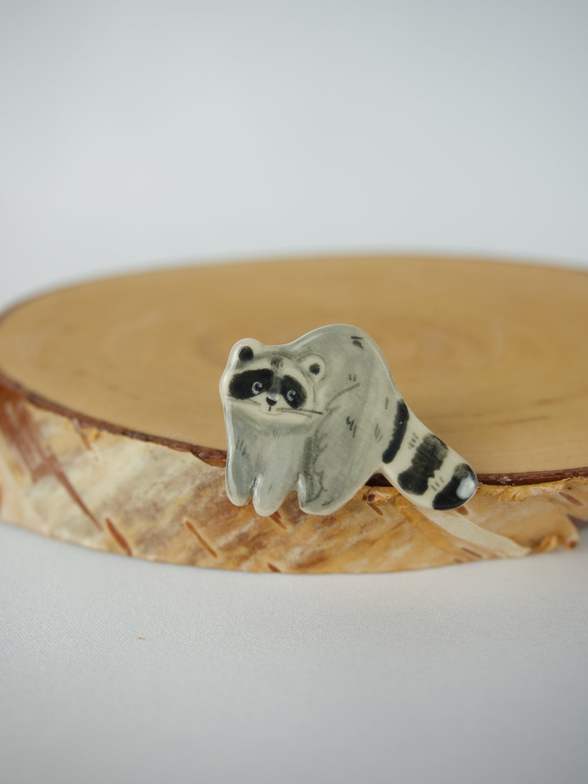 Raccoon Pin Badge