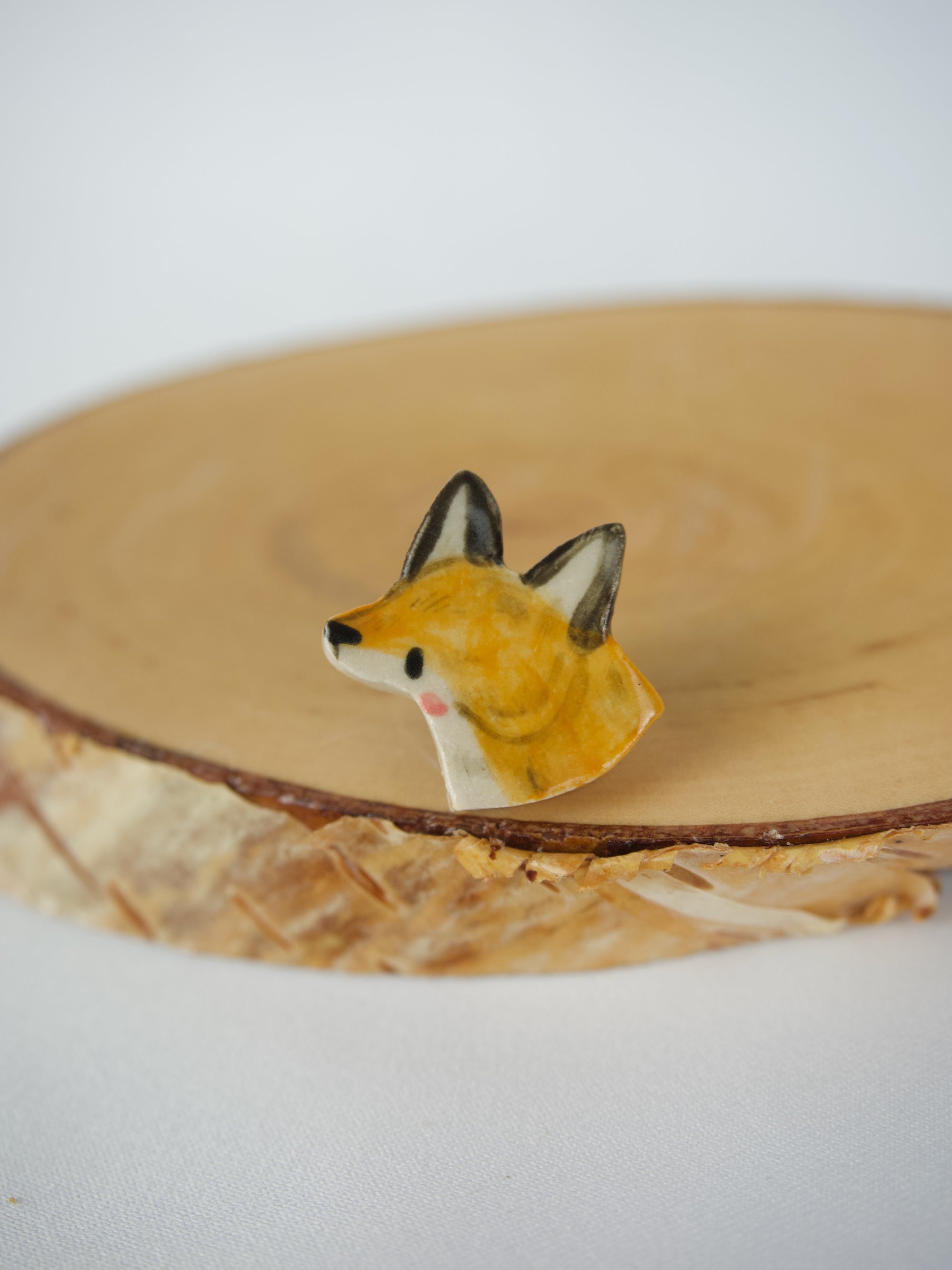 Fox Head Pin Badge