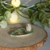 Tiny Snowy Owl Ring Dish (4cm length x 2.5cm width)