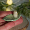 Tiny Snowy Owl Ring Dish (4cm length x 2.5cm width)