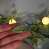 Tiny Version 2 Kingfisher Leaf Dish(4cm length x 2.5cm width)