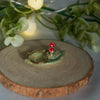 Tiny Version 2 Mushroom Leaf Dish (4cm length x 2.5cm width)