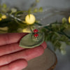 Tiny Version 2 Mushroom Leaf Dish (4cm length x 2.5cm width)
