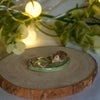 Tiny Laying Hedgehog Leaf Dish (4cm length x 2.5cm width)