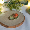 Tiny Sleepy Squirrel Leaf Dish (4cm length x 2.5cm width)