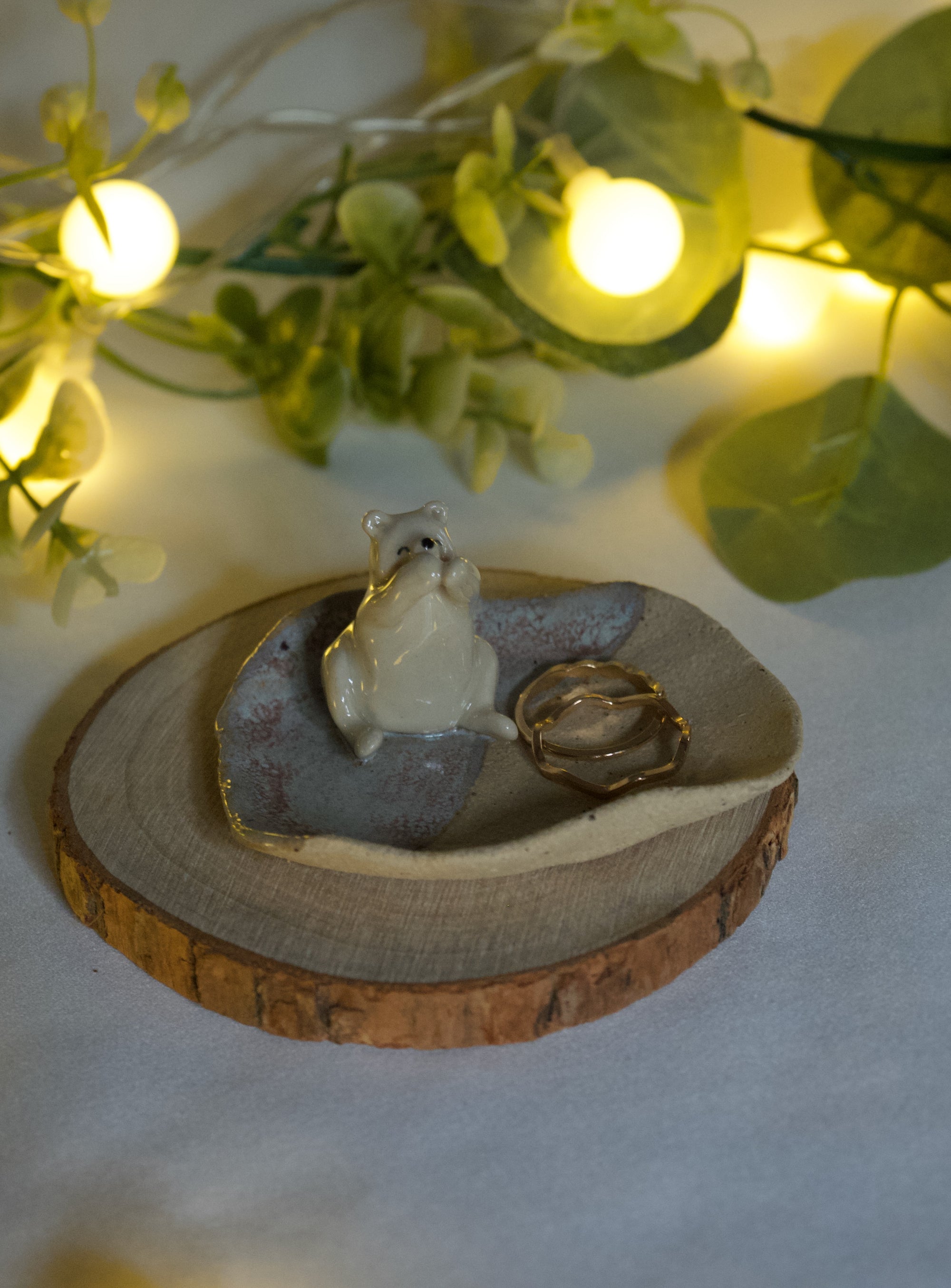 Polar Bear Trinket Dish  (6cm length x 7cm width)