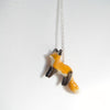 18inch Sterling Silver Fox Necklace
