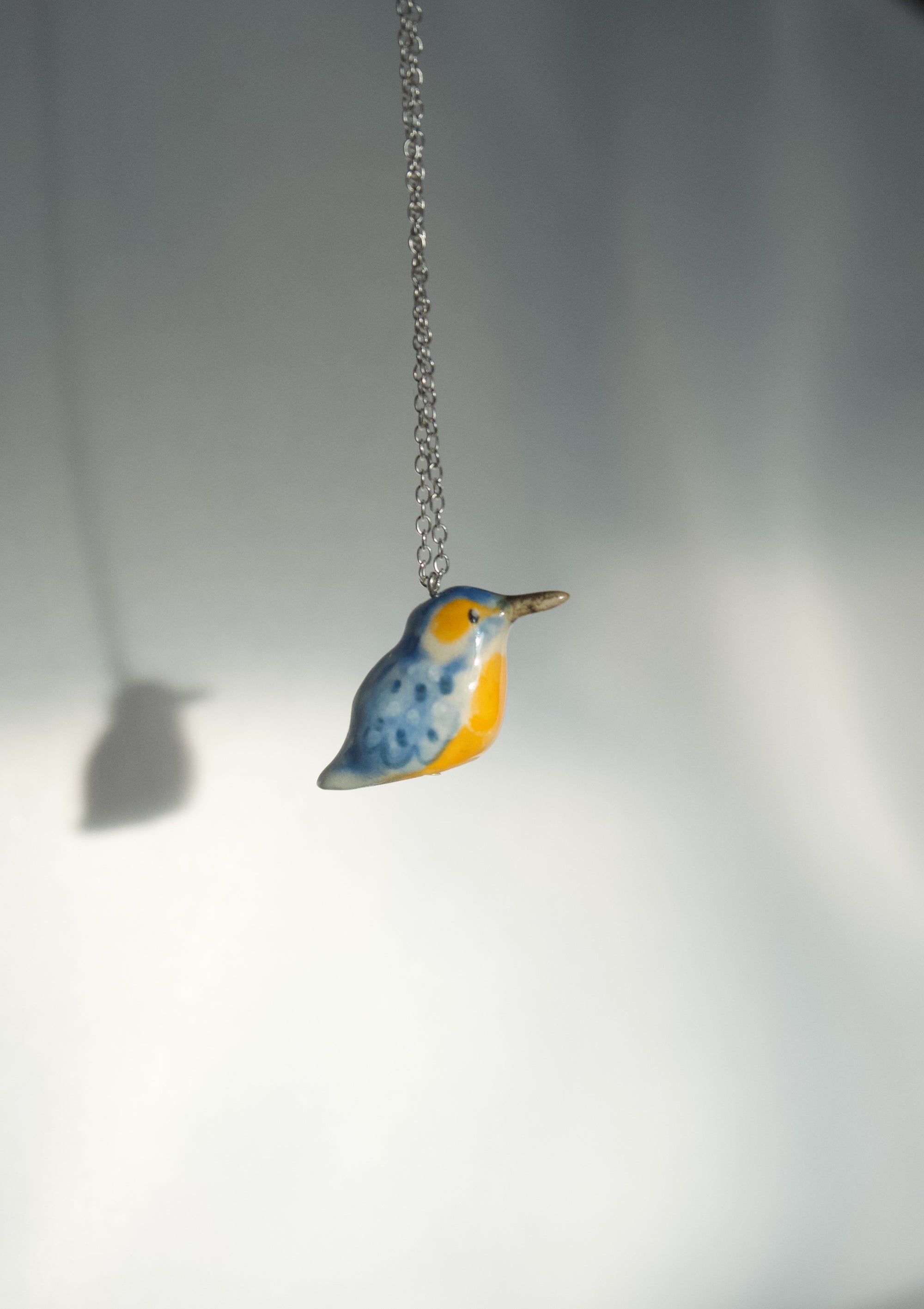 18inch Sterling Silver Kingfisher Necklace