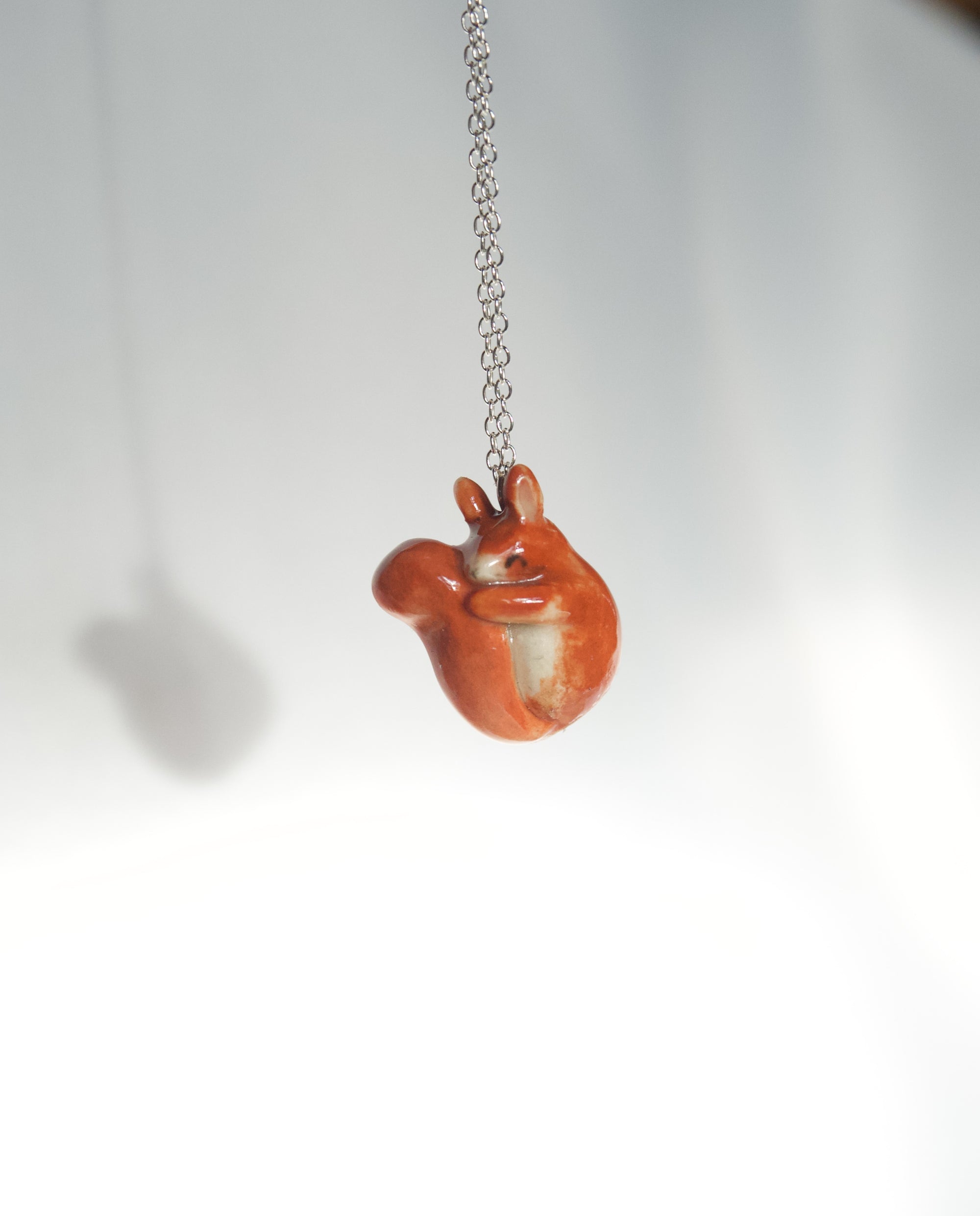 18inch Sterling Silver Squirrel Necklace
