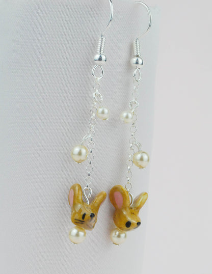 Mouse Pearl Earrings