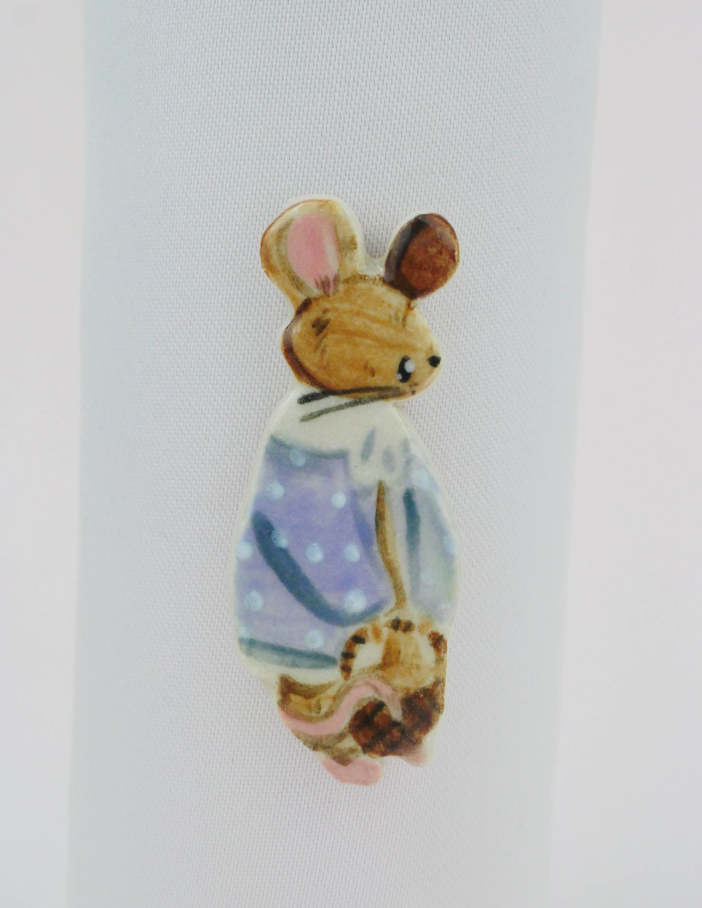 Lilac mouse Cosy Animal Pin