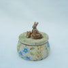 Rabbit Family Trinket Pot