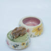 Rabbit Munching Lettuce Trinket Pot