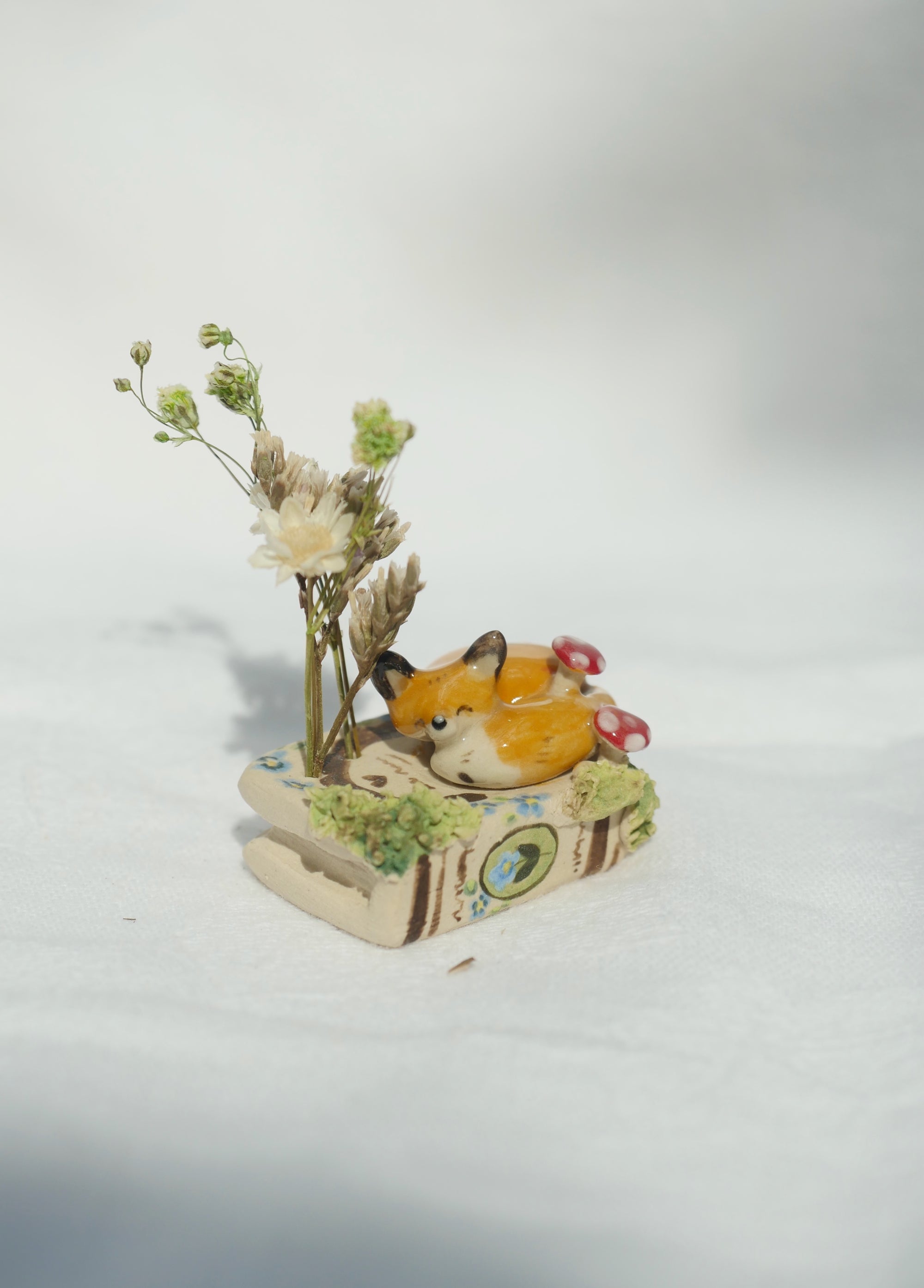 Made to order:woodland fox book sculpture ( 25th November dispatch)