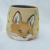 Earthenware Daffodil Fox Vessel (Decorative Use Only)