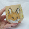 Earthenware Daffodil Fox Vessel (Decorative Use Only)