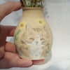 Earthenware Cat Dried Flower Vessel ( not to be used with water)
