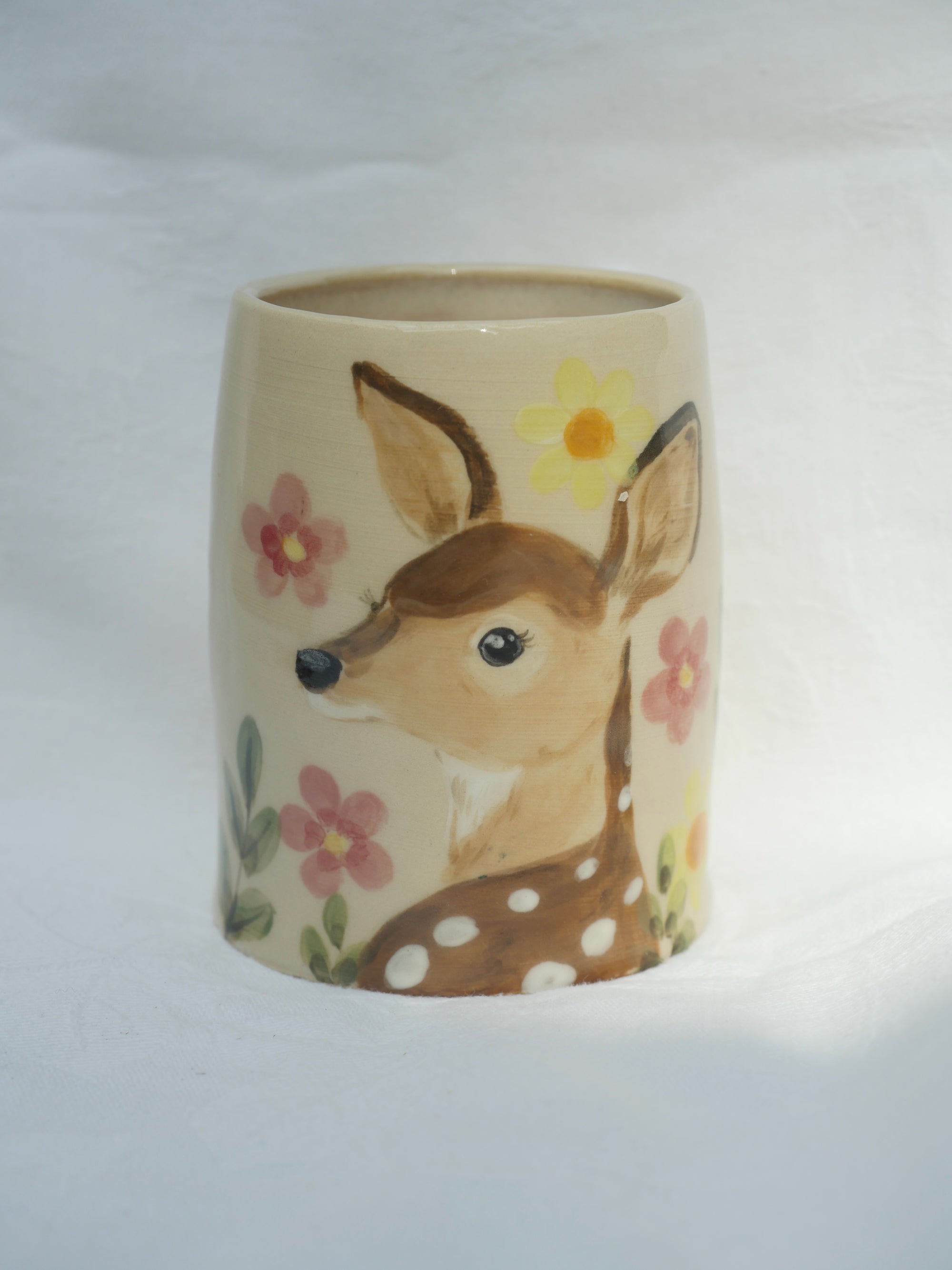 Stoneware Deer Vessel