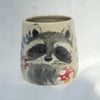 Stoneware Raccoon Vessel