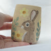 Earthenware Rabbit Daffodil Vessel ( Decorative Use Only )