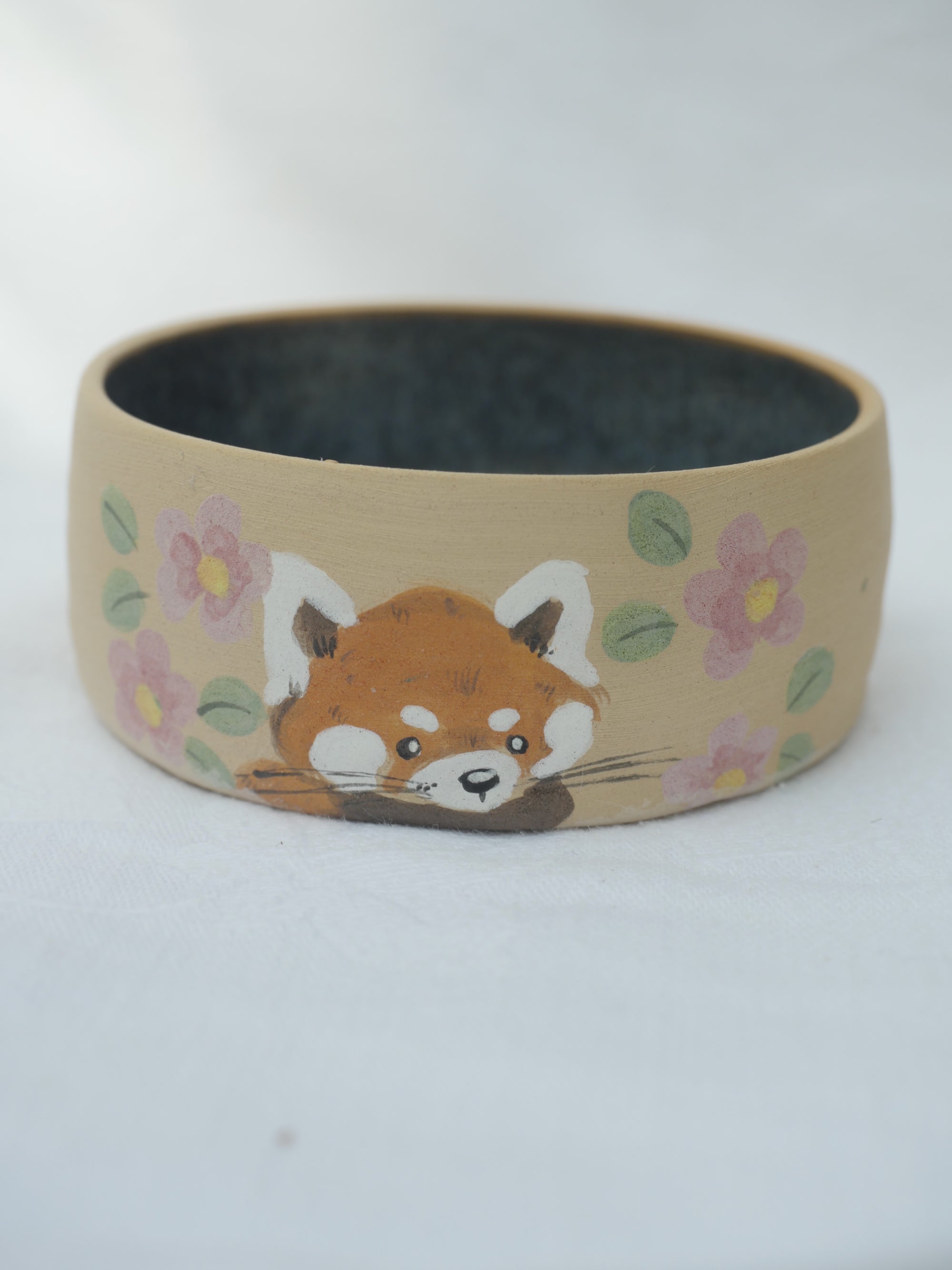 Earthenware Red Panda Vessel ( Decorative Use Only )