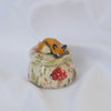 one of a kind Mushroom Sleepy Fox Pot