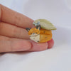 Small Fox butterfly Leaf Ring Holder Sculpture PRE ORDER dispatch 20th October