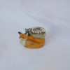 Small Fox butterfly Leaf Ring Holder Sculpture PRE ORDER dispatch 20th October