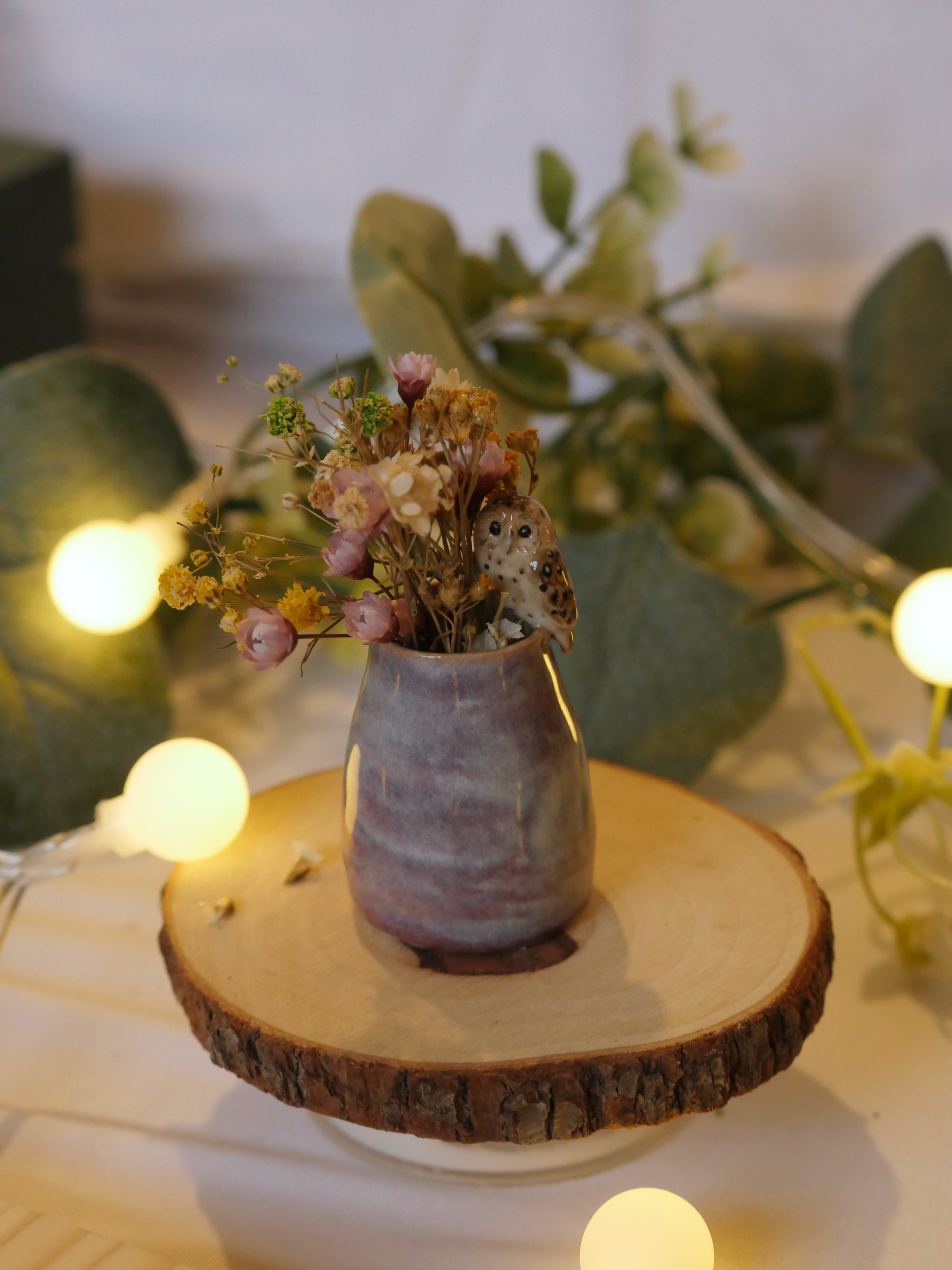 Owl Vase: 4cm tall
