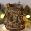 Owl and Sleeping Fox Tree Vase : 6cm Width 8cm Height