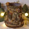 Owl and Sleeping Fox Tree Vase : 6cm Width 8cm Height