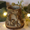 Autumnal Floral Hedgehog and Owl Tree Vase : 5.5cm Width 7cm Height