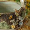 Owl, squirrel , Mouse and Birds Tree Stump Trinket (9cm Width x 4cm Height)