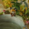 Woodland Fox and Friends Tree Stump Trinket (9cm Width x 4cm Height)