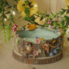 Woodland Tree Stump Fox and Otter Trinket Bowl (9cm width x 3cm Height)