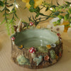 Woodland Tree Stump Siamese Cat Trinket Bowl (9cm width x 3cm Height)