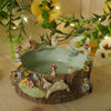 Woodland Tree Stump Owl , Rabbit and Lamb Bowl (9cm width x 3cm Height)
