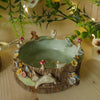 Woodland Tree Stump Owl , Rabbit and Lamb Bowl (9cm width x 3cm Height)