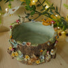 Woodland Tree Stump Woodland Friends Trinket Dish (10cm width x 5cm Height)