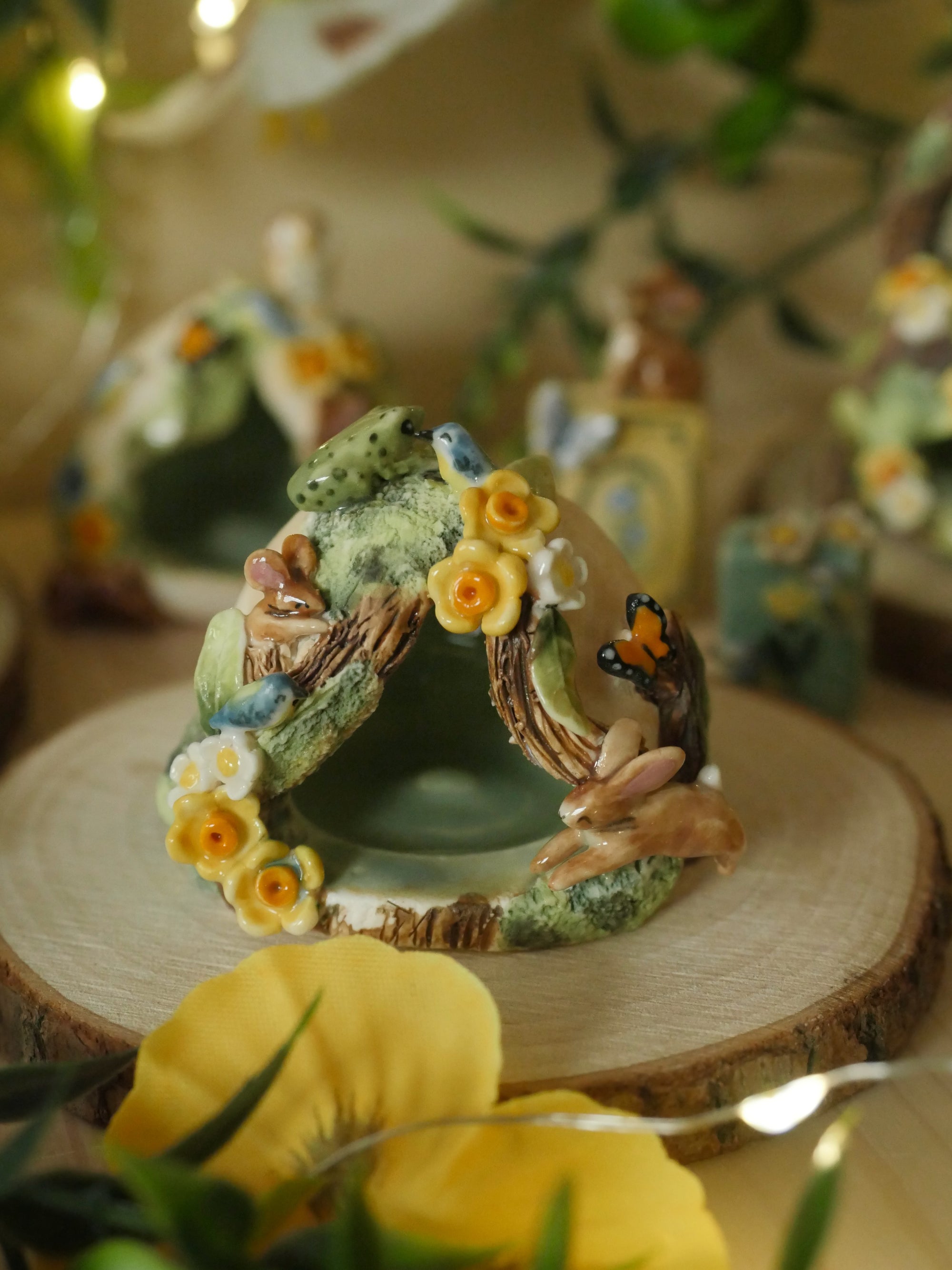 Woodland Friends Dome Fox and Rabbit Themed  (5x5cm)