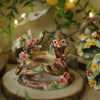 Red Panda Cherry Blossom Stump Trinket (7cm Width x 6cm Height)