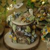 Owl Two Tiered Tree Stump Pot (7cm Width x 8cm Height)